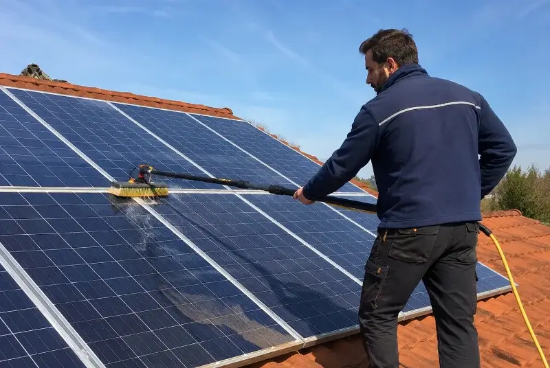 Nettoyage et entretien de panneaux solaires à Lacougotte-Cadoul